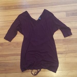 Gap Shirt with Braid/drawstring Detail